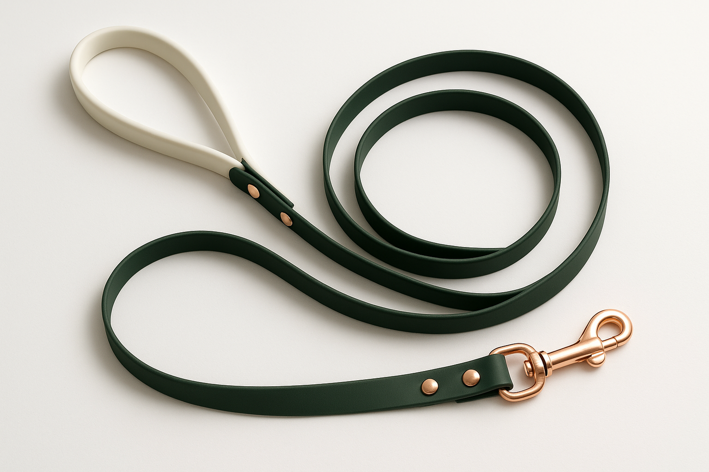 add on a white rubber handle to the other end